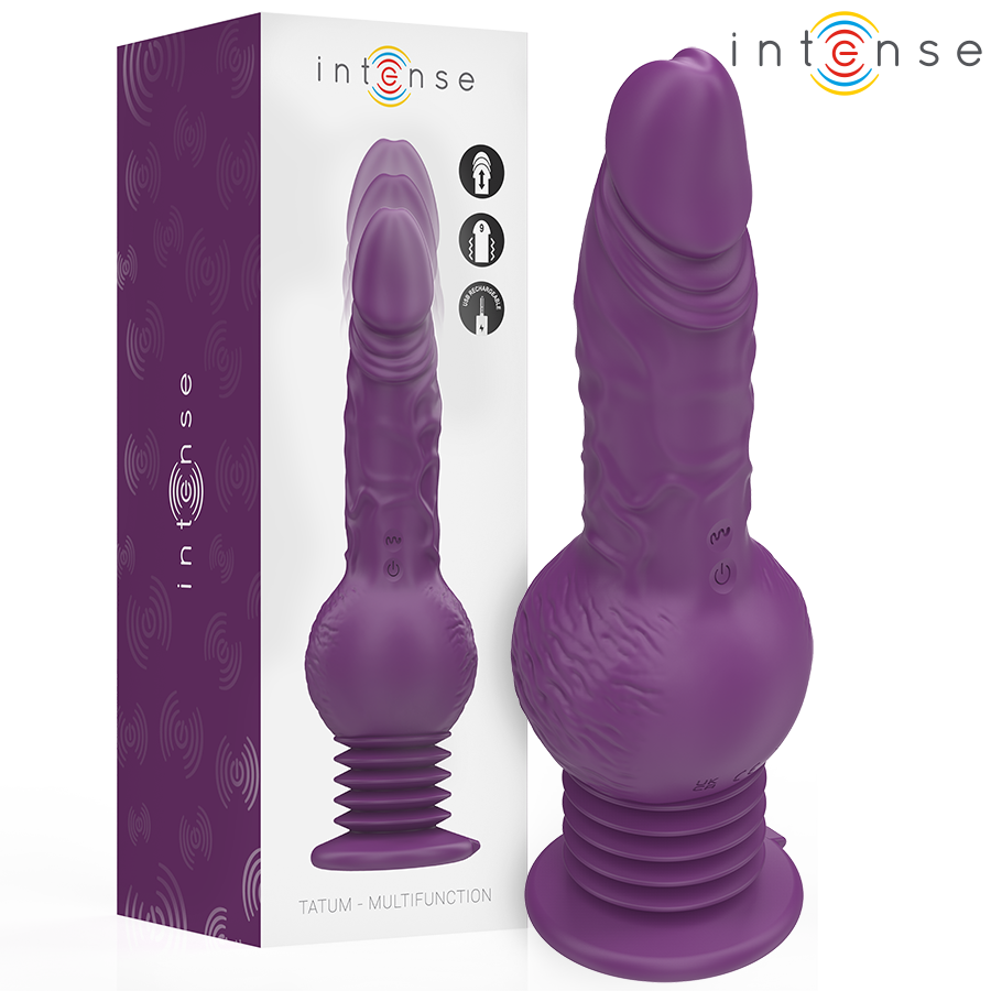 Tatum Multifunction Vibrator with UP and Down Vibration 24 cm Purple