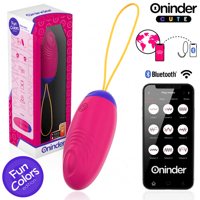 Love Pleasure Vibro-Wave Tapping Silicone EGG - Free Global APP