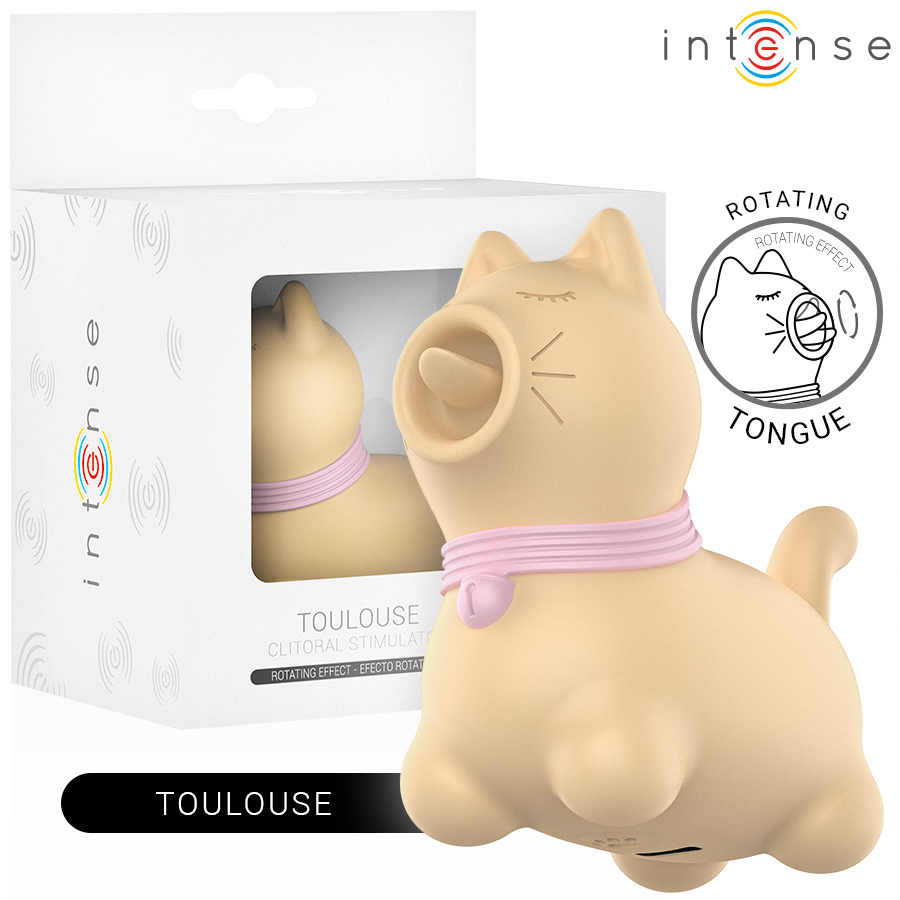 Toulouse Stimulator with 360º Rotating Tongue Yellow