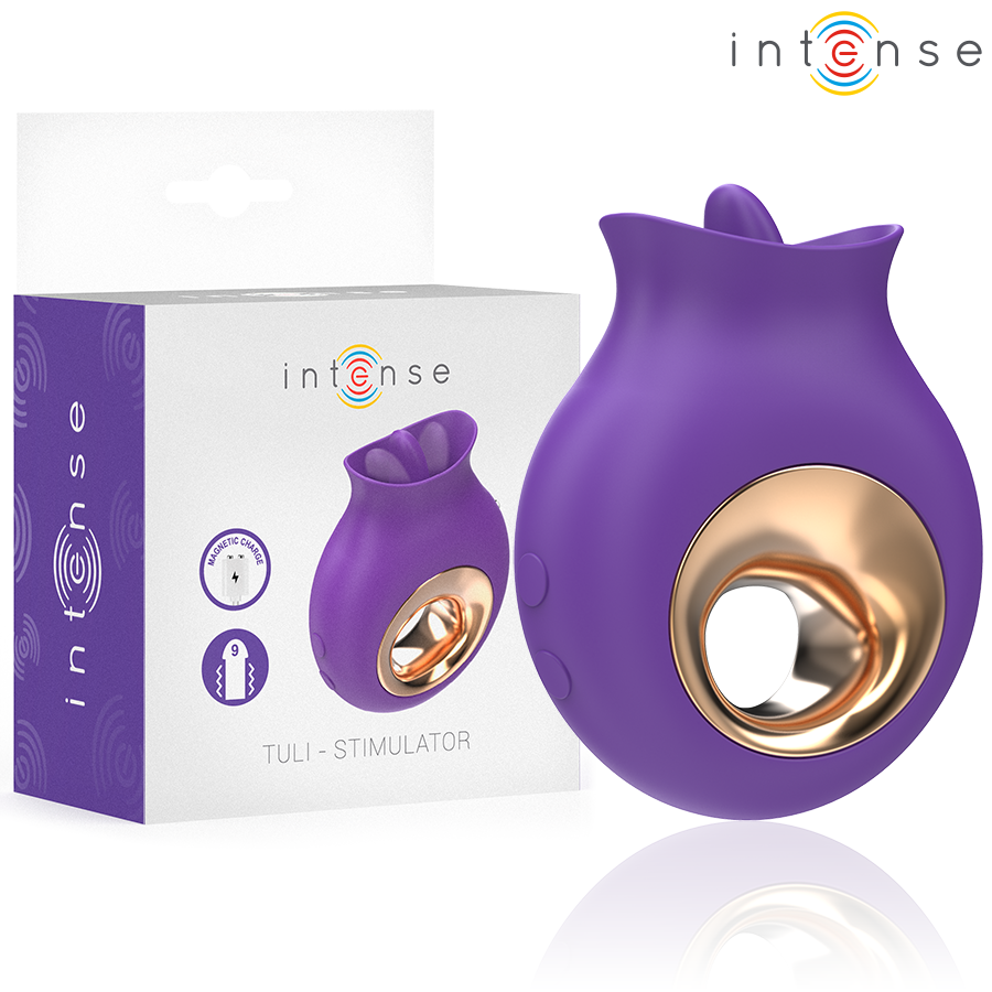 Tuli Clitoris Stimulator 9 Vibrations & 9 Oscillations Purple