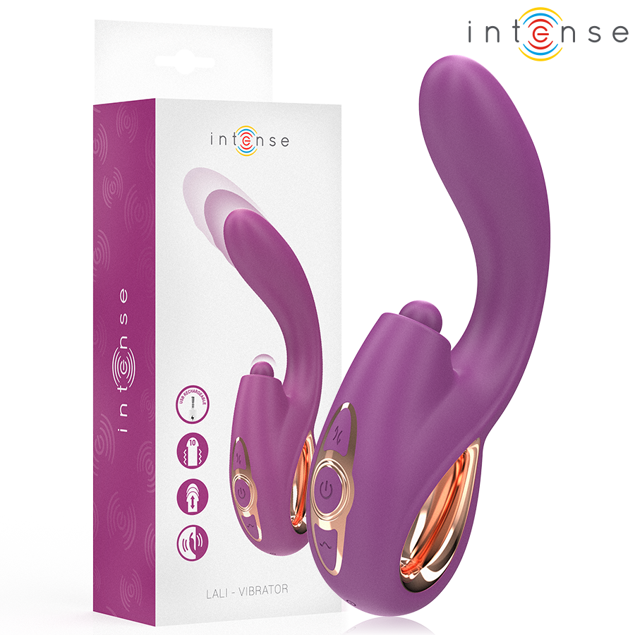 Lali Multifunction g-Spot Vibrator Tapping & Thrust & Vibration Purple