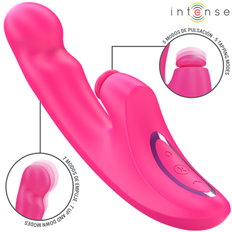 EMI Vibrator 13.5 cm Multifunction 3 IN 1 10 Vibrations Pink