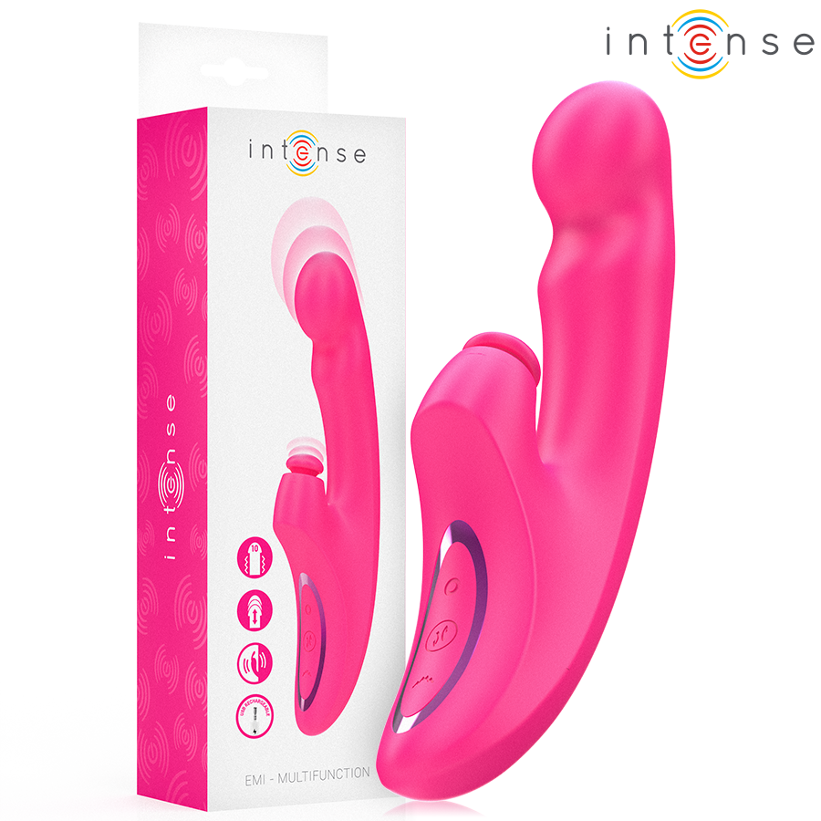 EMI Vibrator 13.5 cm Multifunction 3 IN 1 10 Vibrations Pink