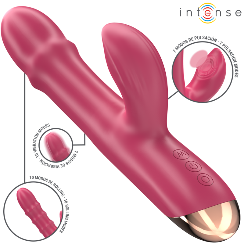 Chloe Multifunction Vibrator 3 IN 1 RED