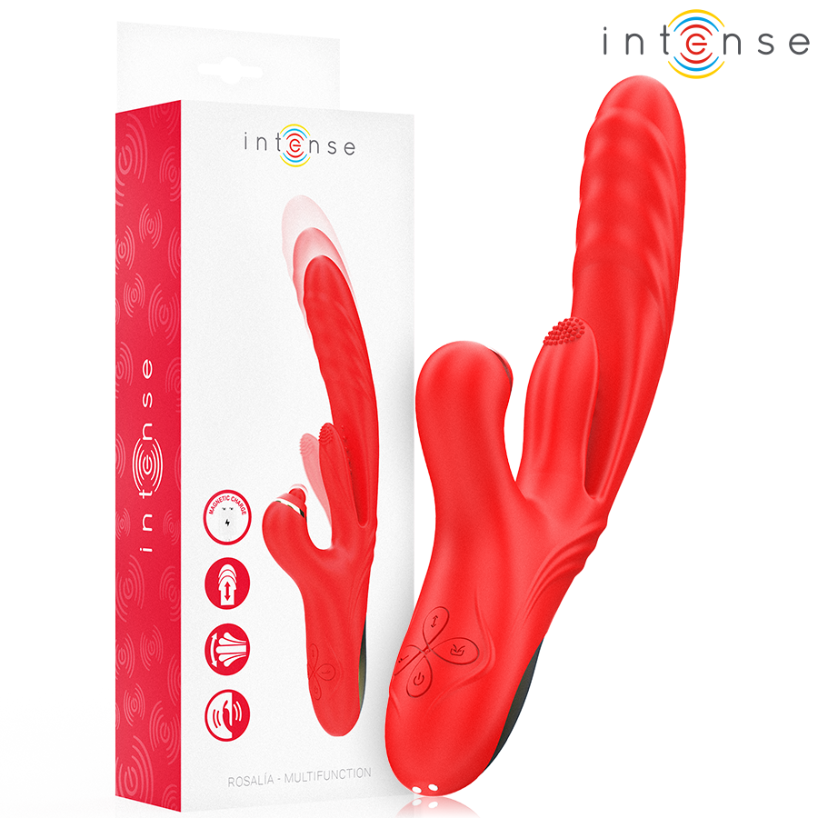 Rosalia Multifunction Vibrator 3 IN 1 RED