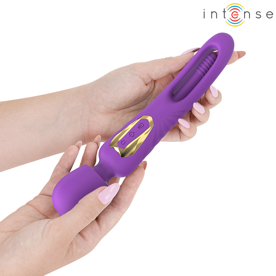 Christy Vibrating Wand with Flipping Tongue