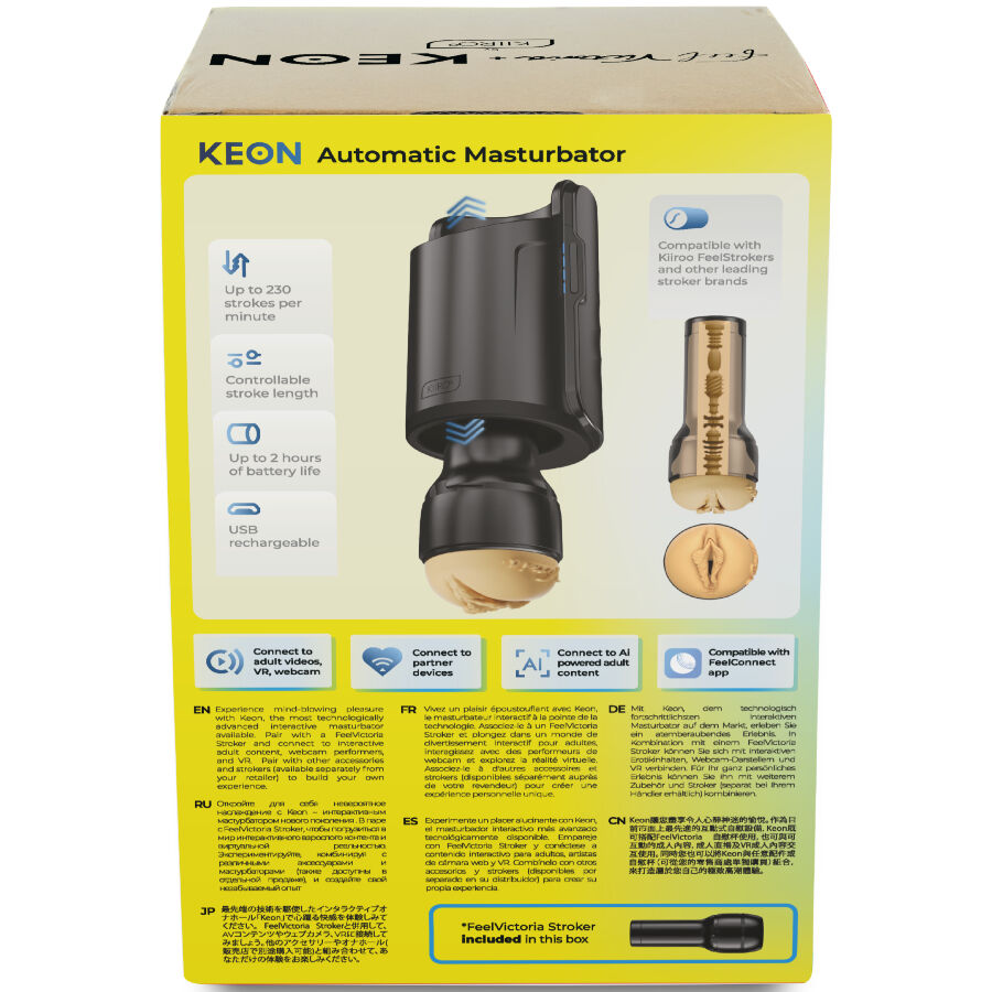Keon Wifi Combo Victoria June Automatic Masturbator + Feel Stroker