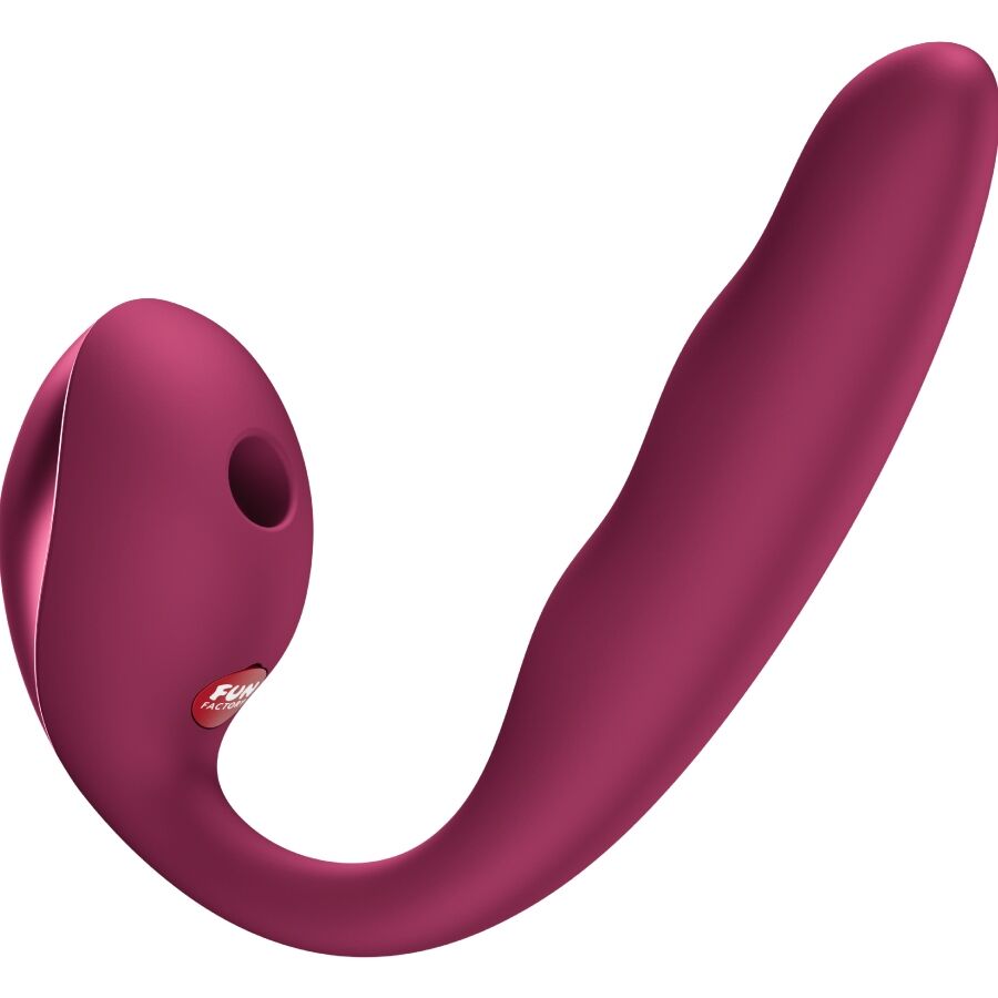 Allegro Insertable Double AIR Pulse Vibrator Wine RED