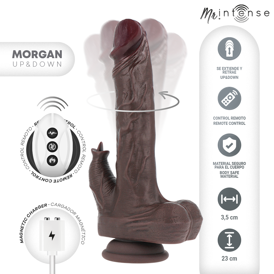 Morgan Realistic Multifunction Doll with Vibration and UP and Down Remote Control 23 cm -O- 3.5 cm