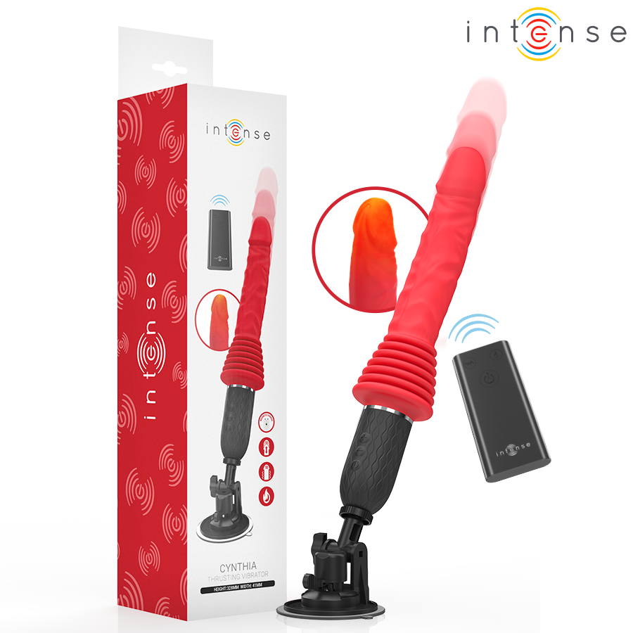 Cynthia Remote Control Thrusting Vibrator with Heat