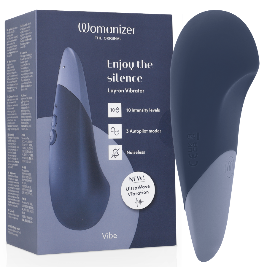 Vibe LAY-ON Silent Vibrator Dark Blue