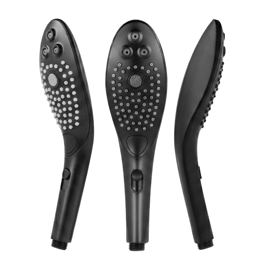 Wave Clitoral Stimulating Shower Head Black
