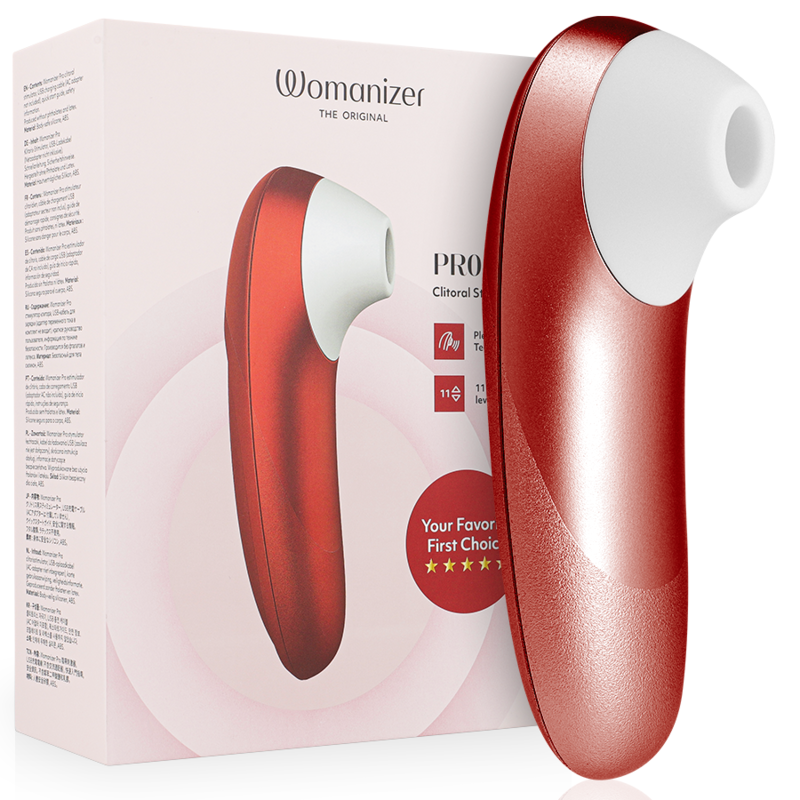 PRO Vibrant Clitoral Stimulator Burgundy