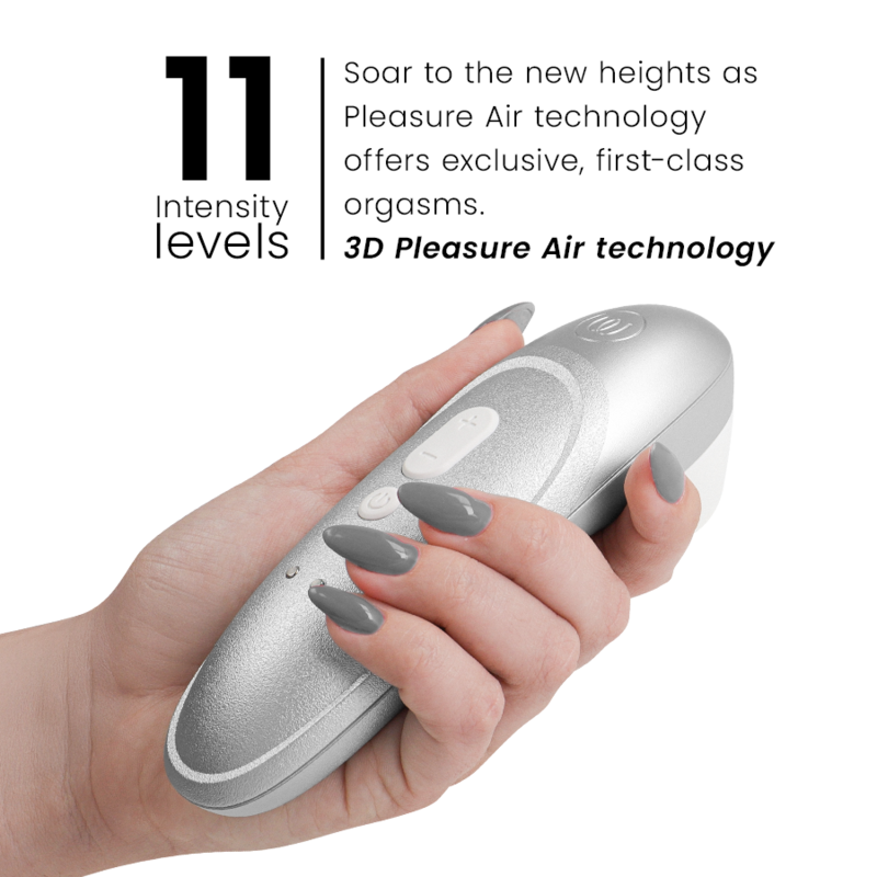PRO Vibrant Clitoral Stimulator Silver Grey