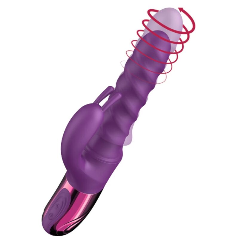 Purple Rabbit Swirl Vibrator