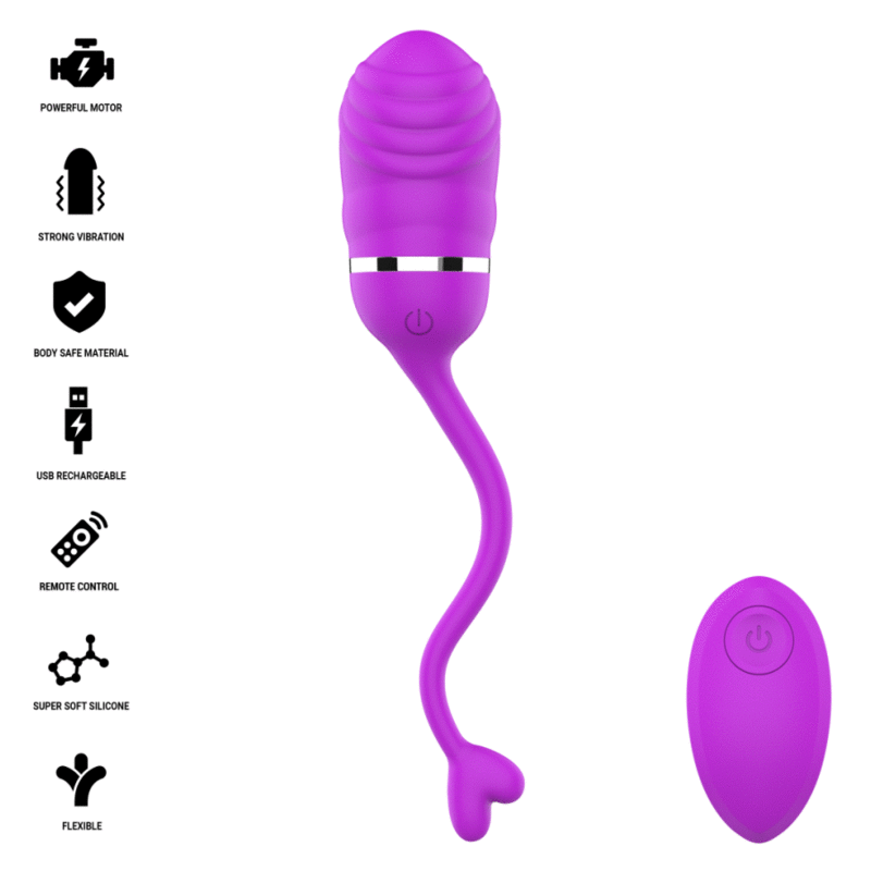 Sookie Remote Control Vibrating EGG Purple