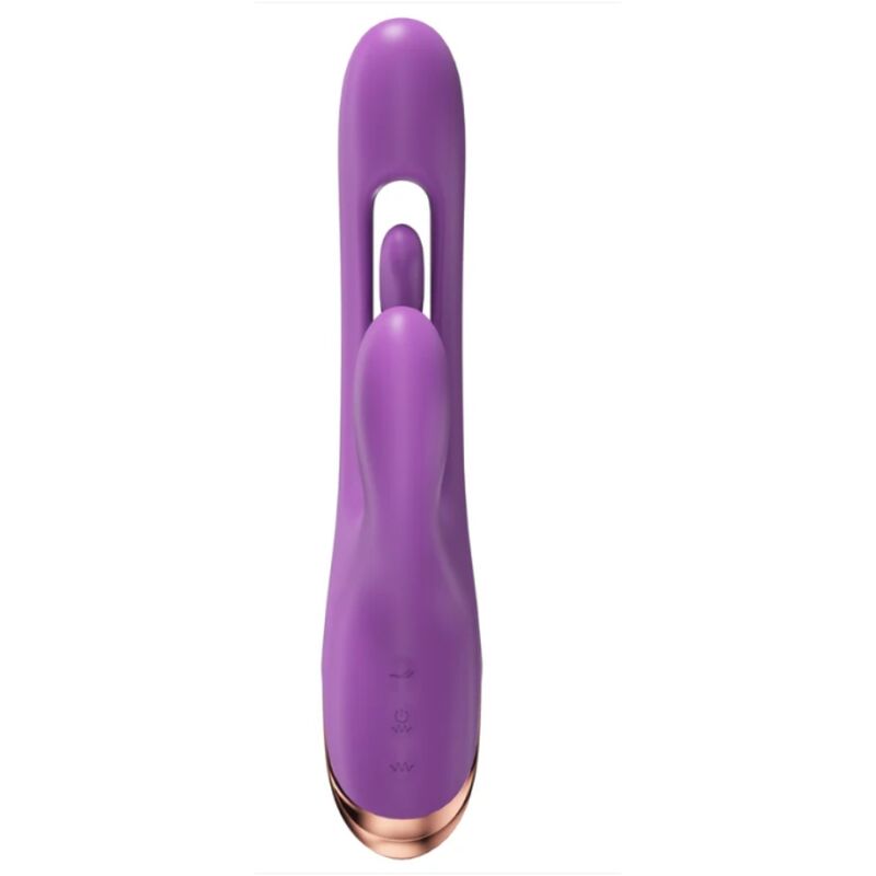 Rabbit g-Spot Vibrator with Digital Movement Purple