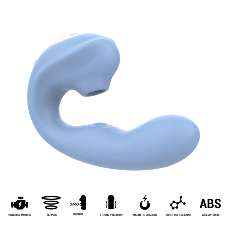 Gina Multifunction Clitoral Stimulator Blue