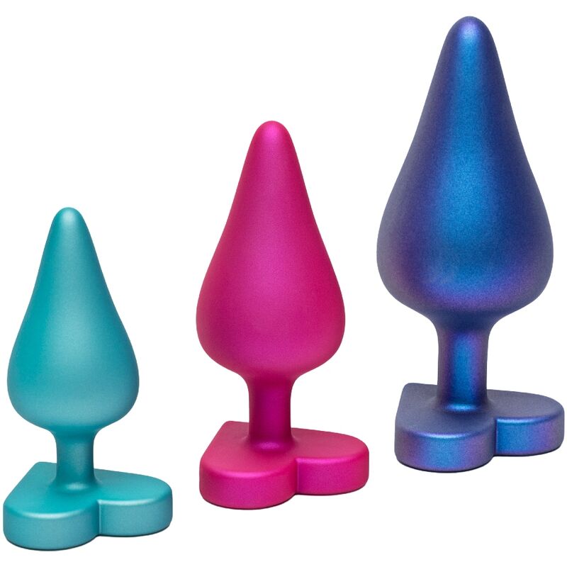 Luster Anal Training KIT S/m/l with Heart-Shaped Base