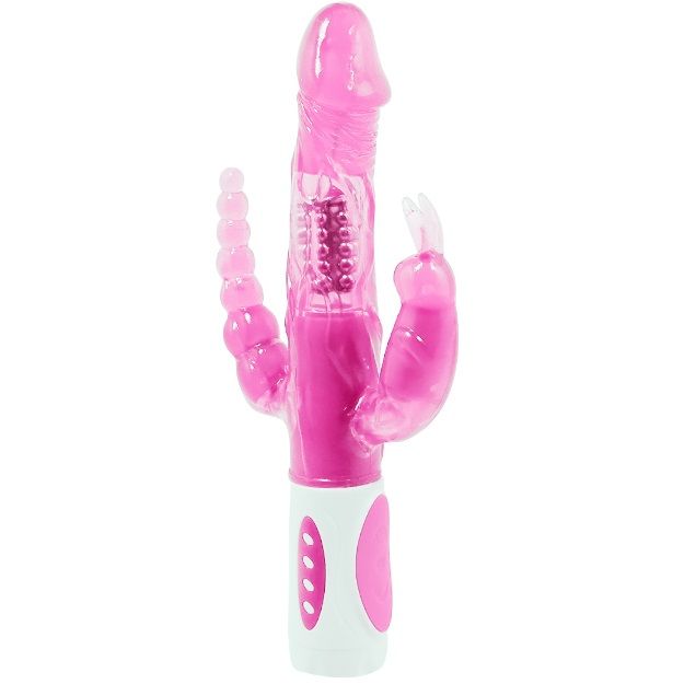 Pretty Bunny Triple Vibrator Rotator