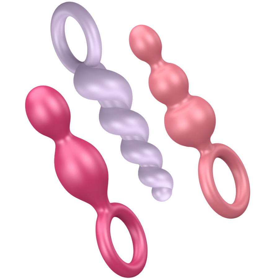 Anal Plugs SET 3 PCS Tricolor