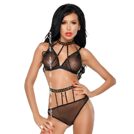 Dotty SET TWO Pieces Black L/xl