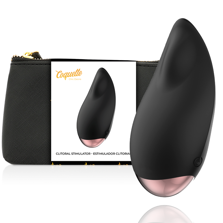Clitorial Stimulator Black / Gold Drop