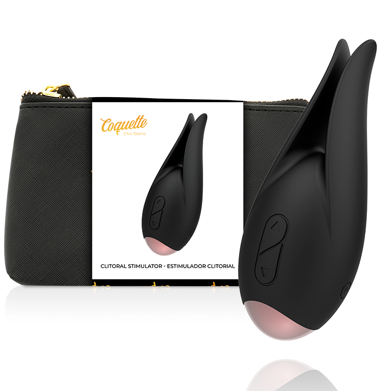 Clitorial Stimulator Black / Gold Flower