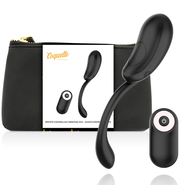 Vibrating EGG Remote Control Rechargeable Black/ Gold