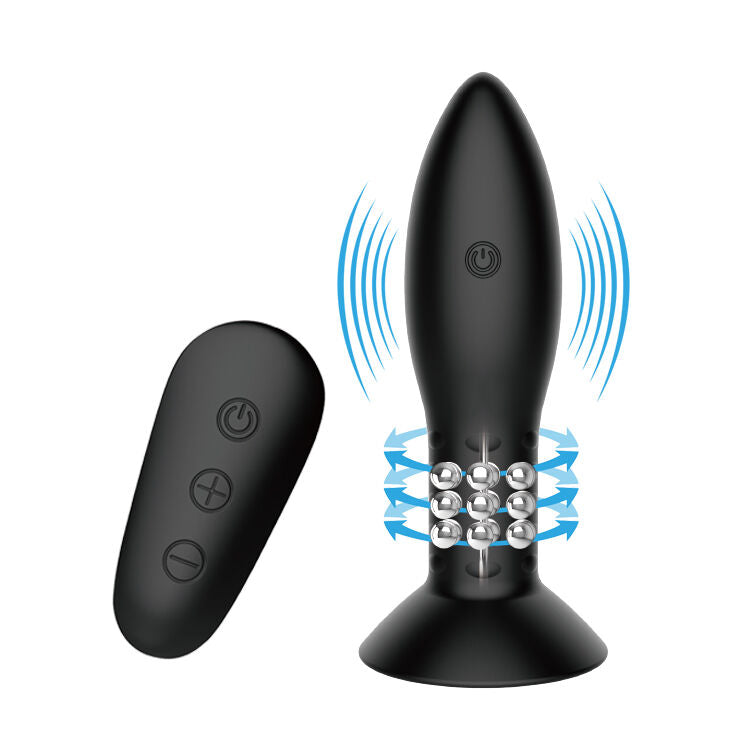Plug with Black Rotating Balls Remote Control