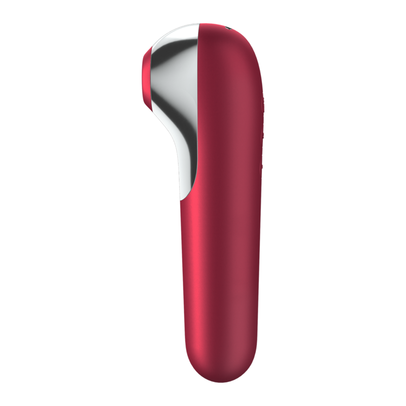 Dual Love Vibrator and Suctioner with Pulsed AIR RED