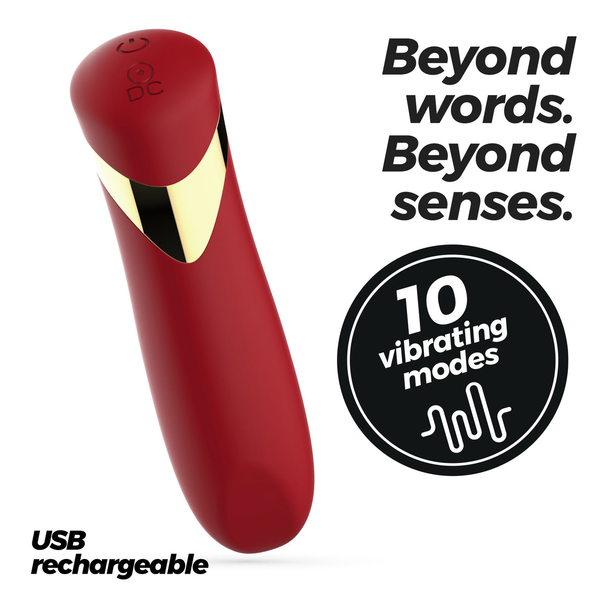 Blinders Rechargeable Vibrating Bullet RED