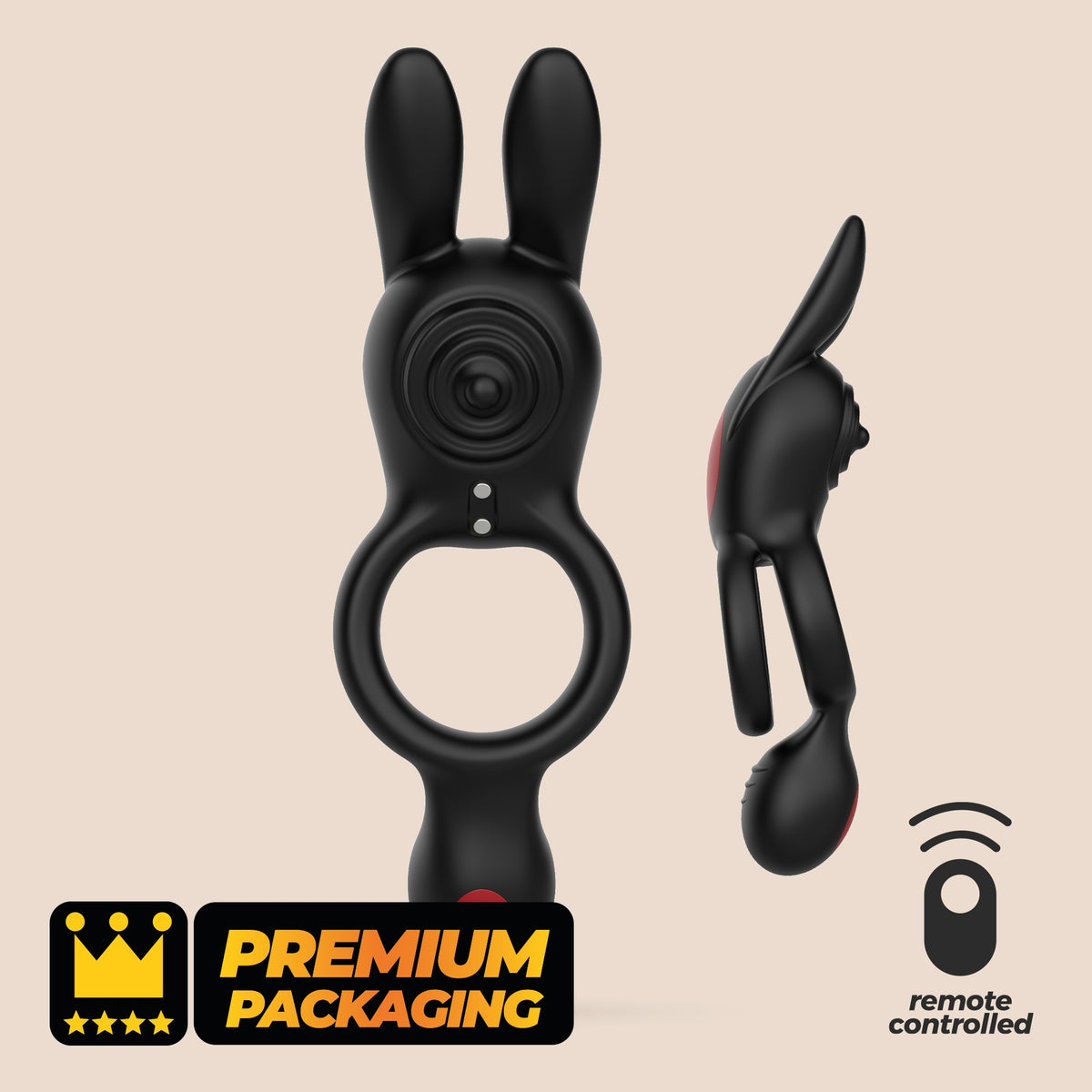 Dingo Double Vibrating Ring with Remote Control