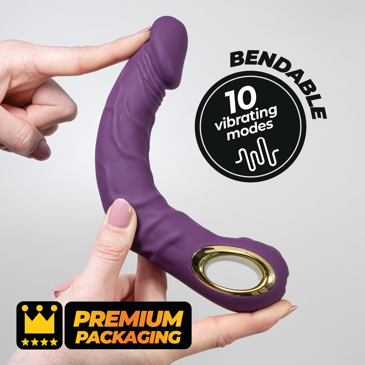 Magnus Bend Flexible Vibrator Purple
