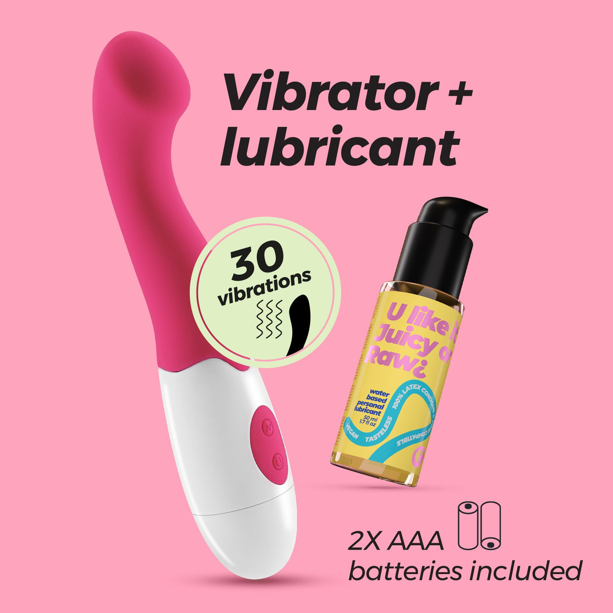 Trollie Vibrator with Waterbased Lubricant Included