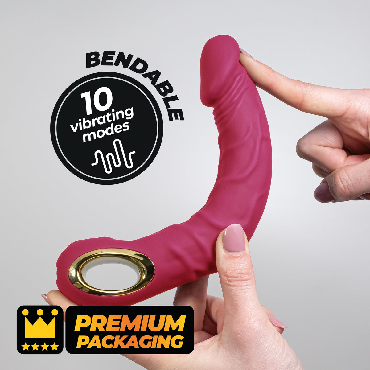 Magnus Bend Flexible Vibrator Pink
