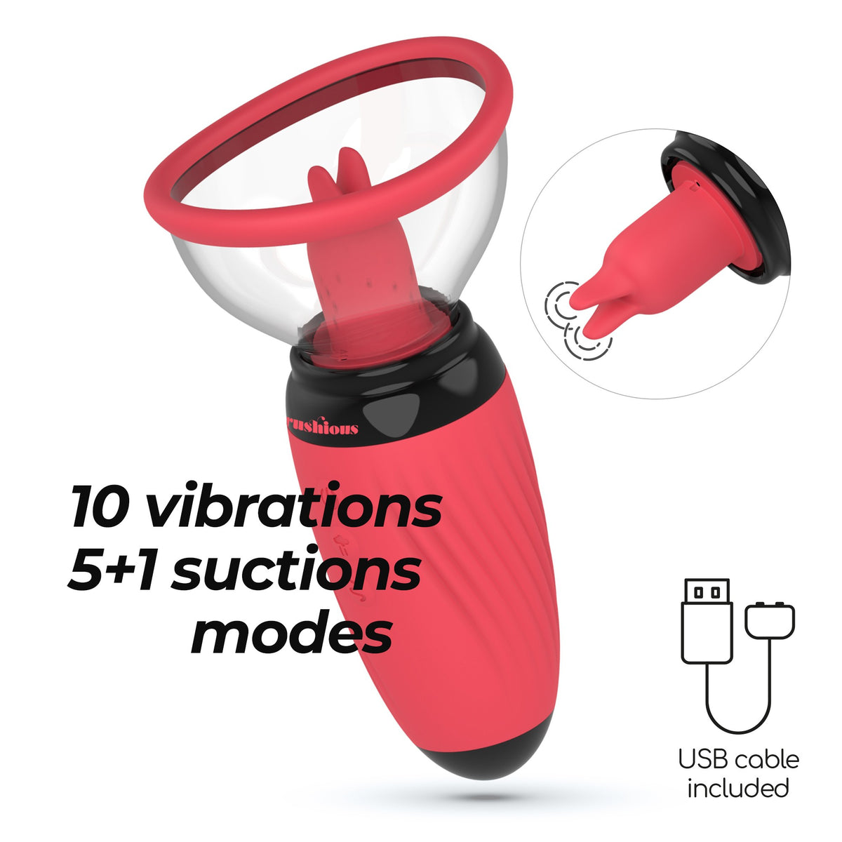 Scarlet Vulva Pump Rechargeable Stimulator