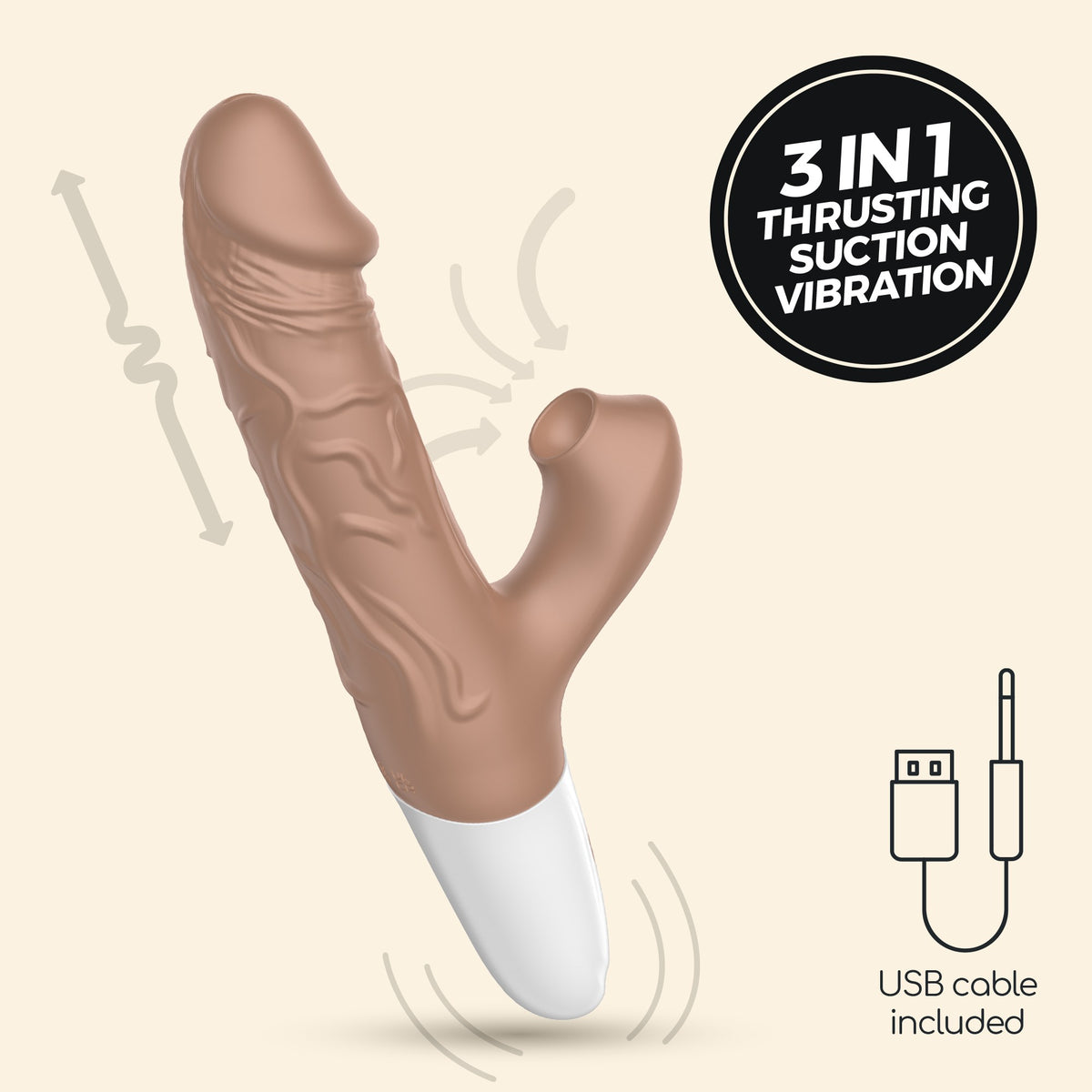 Thrusting Realistic Vibrator EL Matador