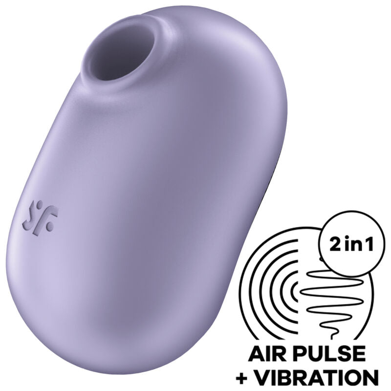 PRO TO GO 2 Double AIR Pulse Stimulator & Vibrator Violet