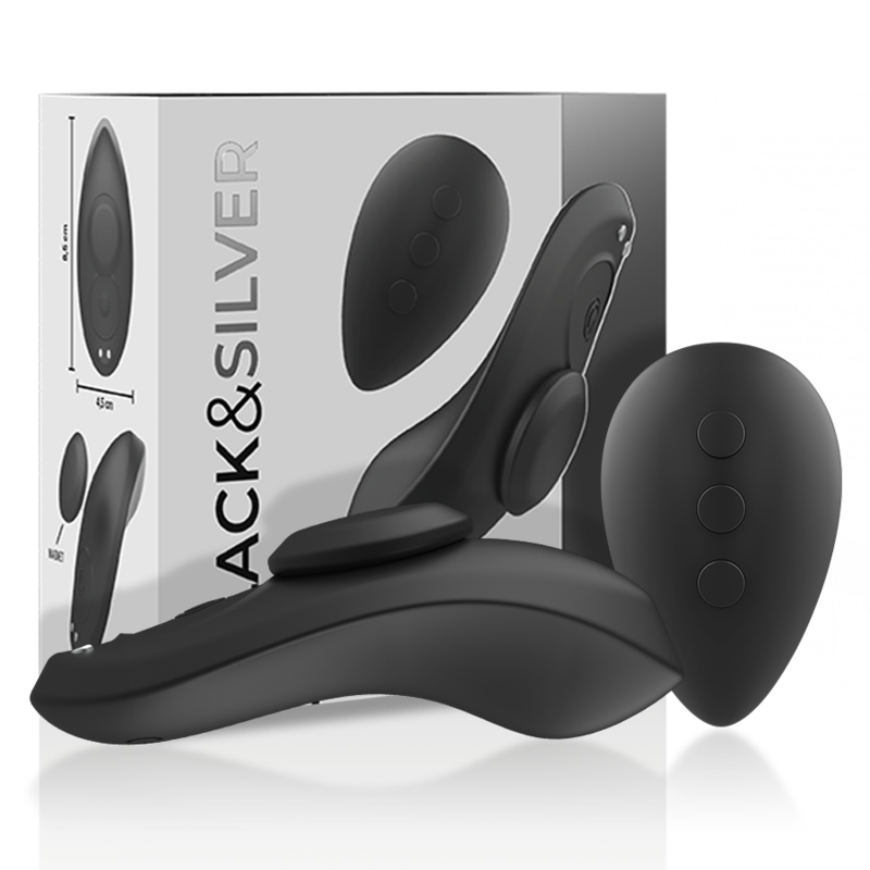 Preston Rechargeable Silicone Vibrator Pantie Black