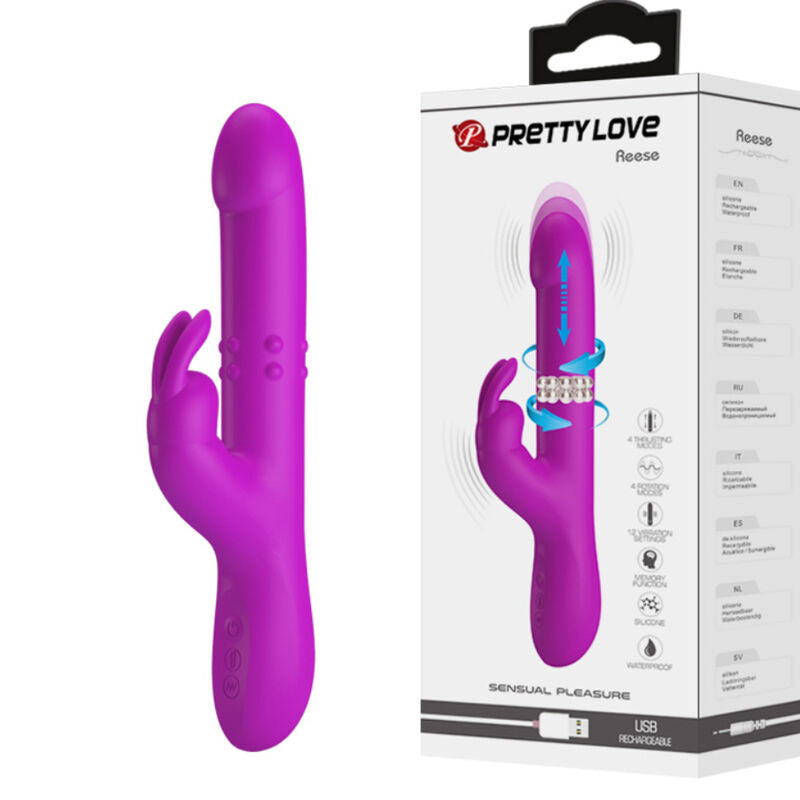 Pretty Love - Reese Vibrator with Purple Rotation