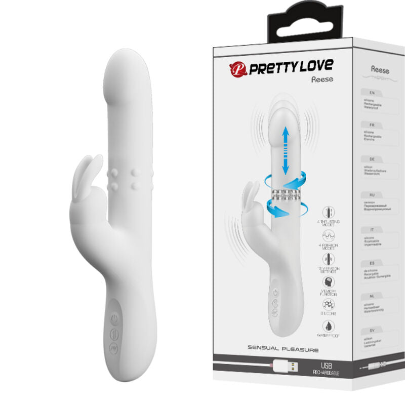 Pretty Love - Reese Vibrator with Silver Rotation