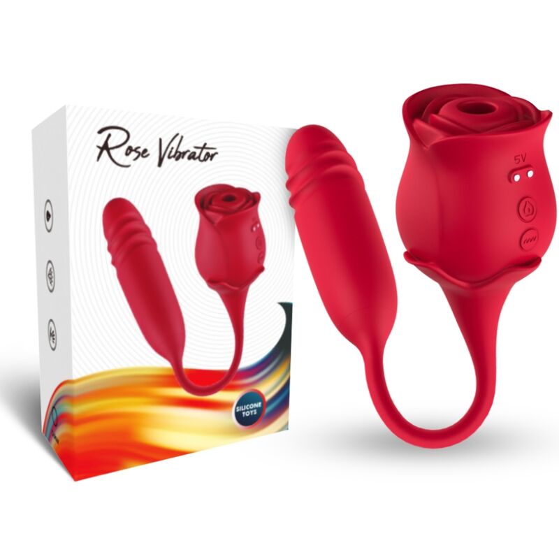 Roseknigth Clitoris Sucker & Vibrator RED