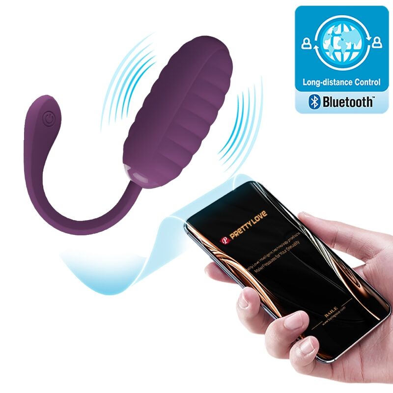 Pretty Love - Casper Purple Rechargeable Vibrating EGG