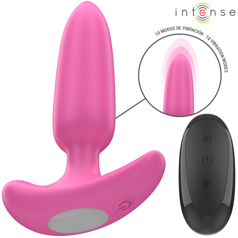 Ross Anal Plug 10 Vibrations Pink Remote Control