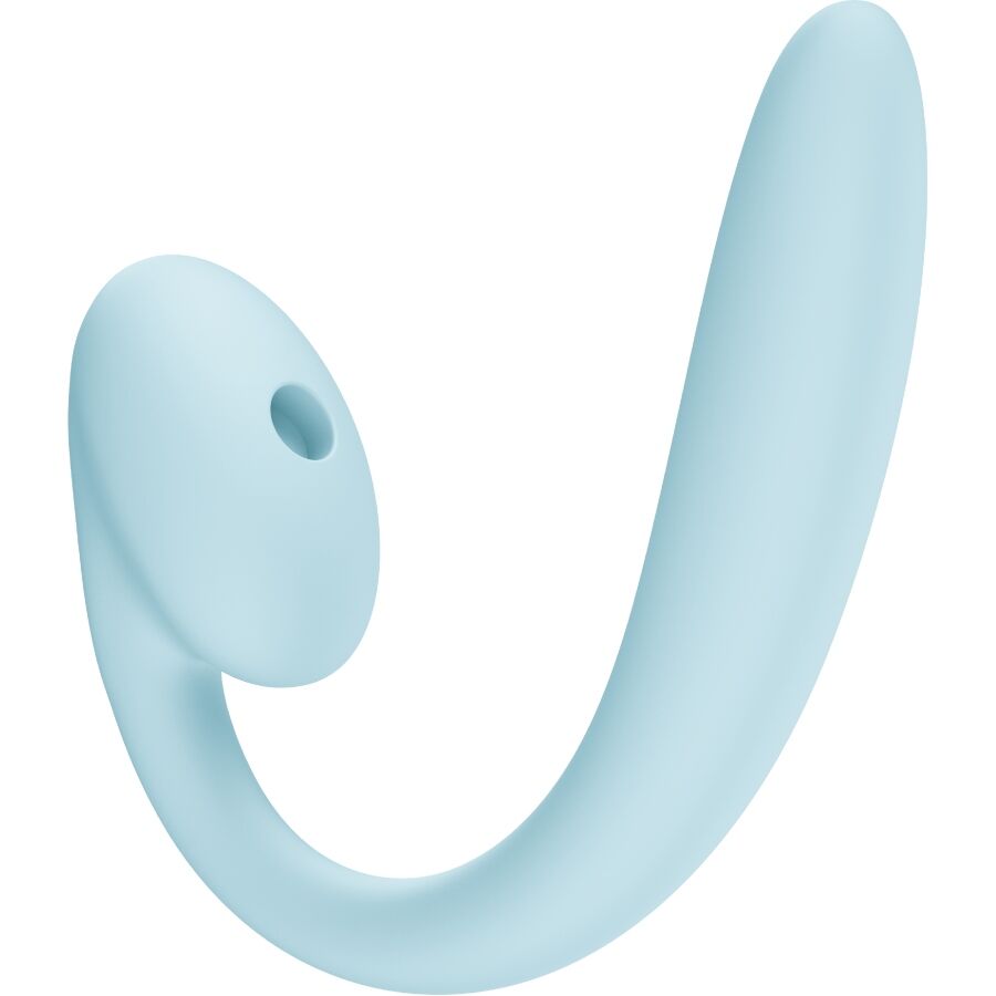 Crescendo Insertable Double AIR Pulse Vibrator ICE Blue