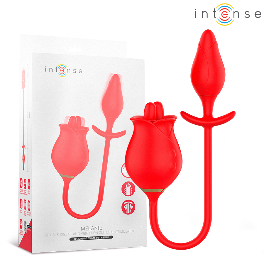 Melanie Double Clitoris Stimulator with Zigzag Tongue