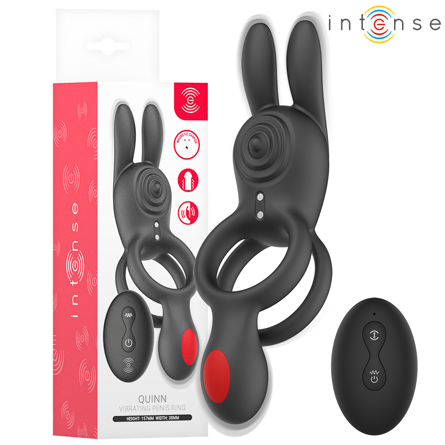 Quinn Double Vibration Ring Remote Control
