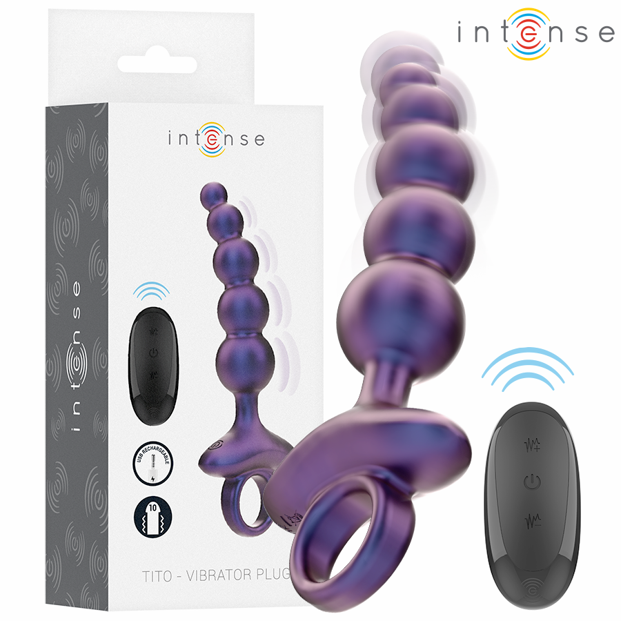 Tito Vibrating Anal Plug Model 3 Remote Control