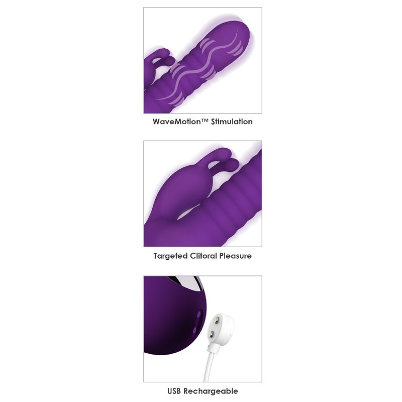 Fantasy Wave Wavemotion Rechargeable Vibrator Purple